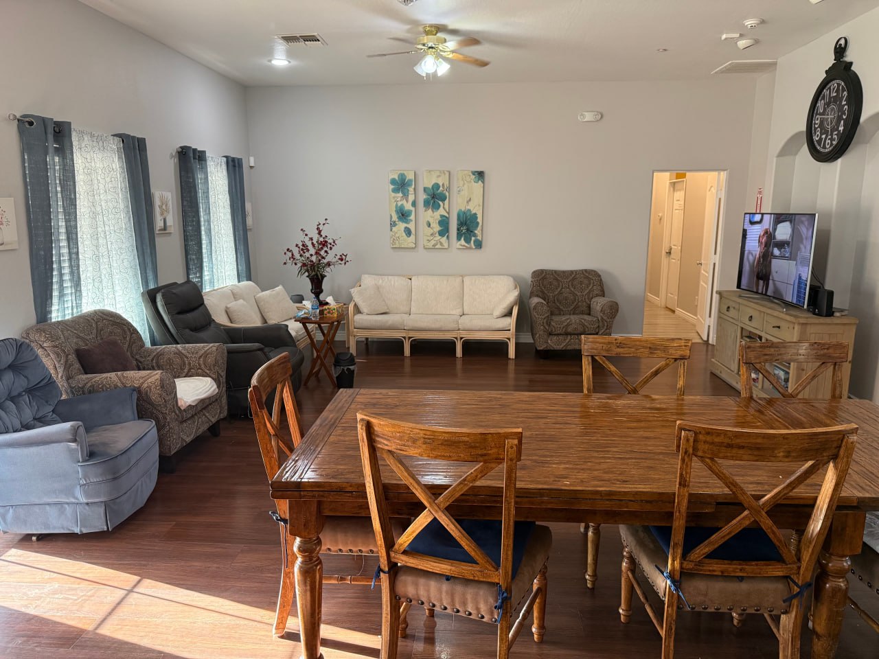 Welcoming common living area